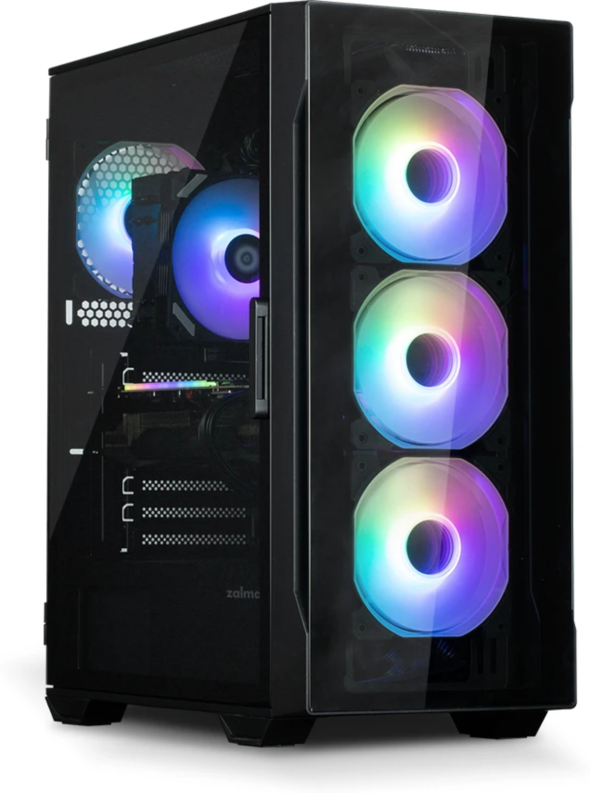 Zalman кутия Case ATX - I3 NEO TG Black - aRGB, Tempered Glassна ниска цена с бърза доставка - BestPC.BG
