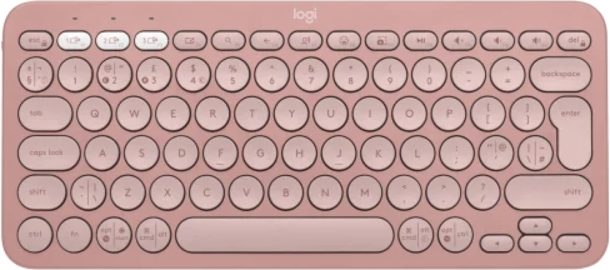 Клавиатура Logitech Pebble Keys 2 K380s - TONAL ROSE - US INT'L - BT - N-A - INTNL-973 - UNIVERSALна ниска цена с бърза доставка - BestPC.BG