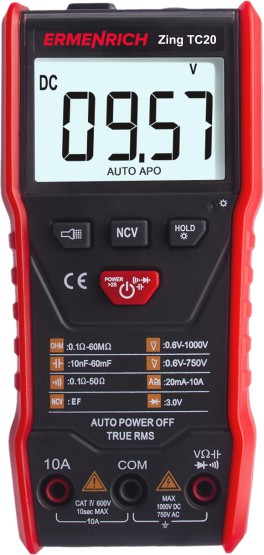 Инструмент/Тестер Цифров мултиметър Ermenrich Zing TC20на ниска цена с бърза доставка - BestPC.BG