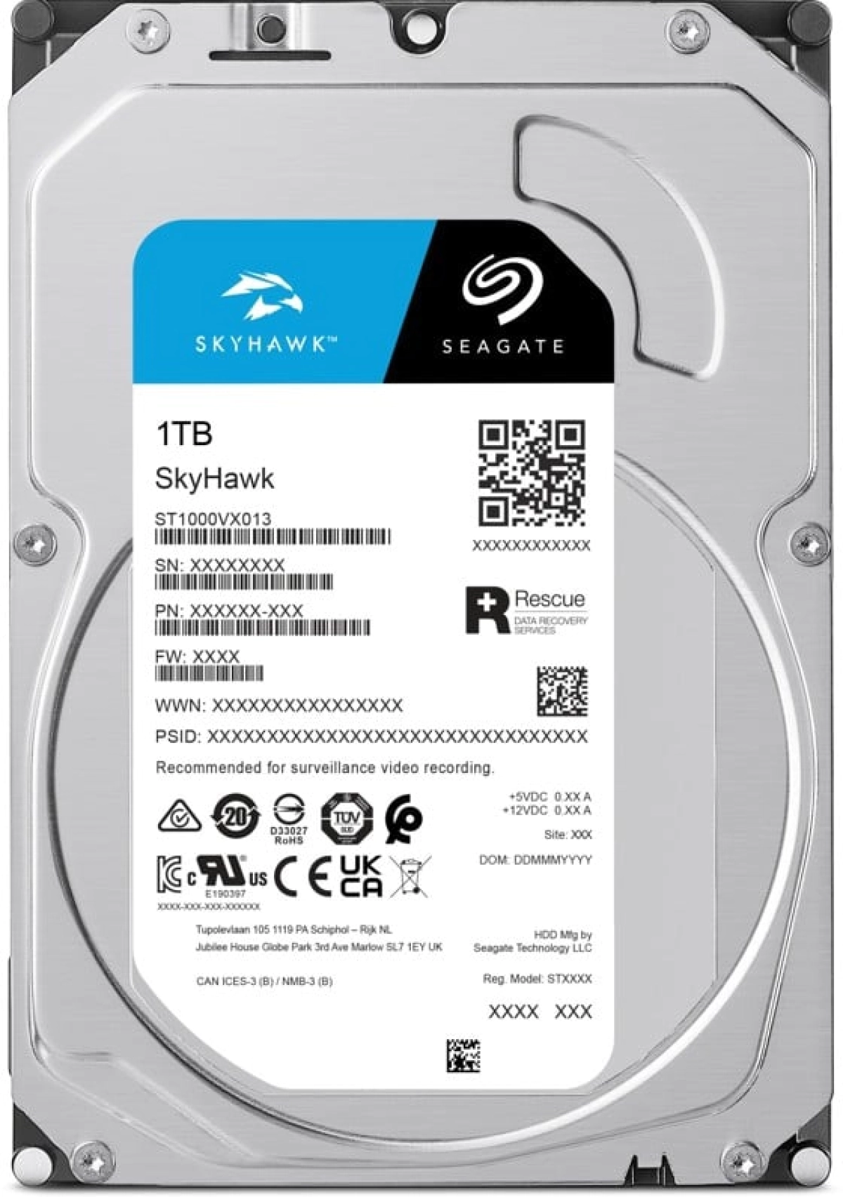 HDD вътрешен Seagate Surveillance 3.5", 1TB, 5900RPM, 64MB, SATA3на ниска цена с бърза доставка - BestPC.BG