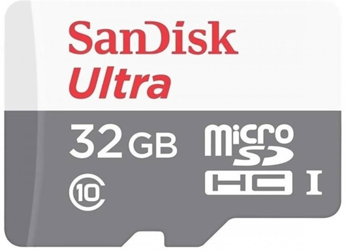 Micro SDHC 32GB Cl10 + SD Adapter, SanDisk Ultraна ниска цена с бърза доставка - BestPC.BG