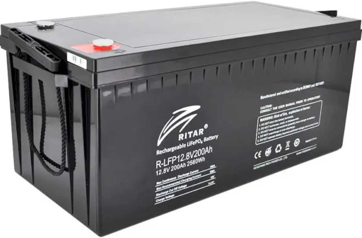 LiFePO4 Батерия за соларни системи LFP12.8V200AH 12V - 200Ah -522- 240 -219 мм.на ниска цена с бърза доставка - BestPC.BG