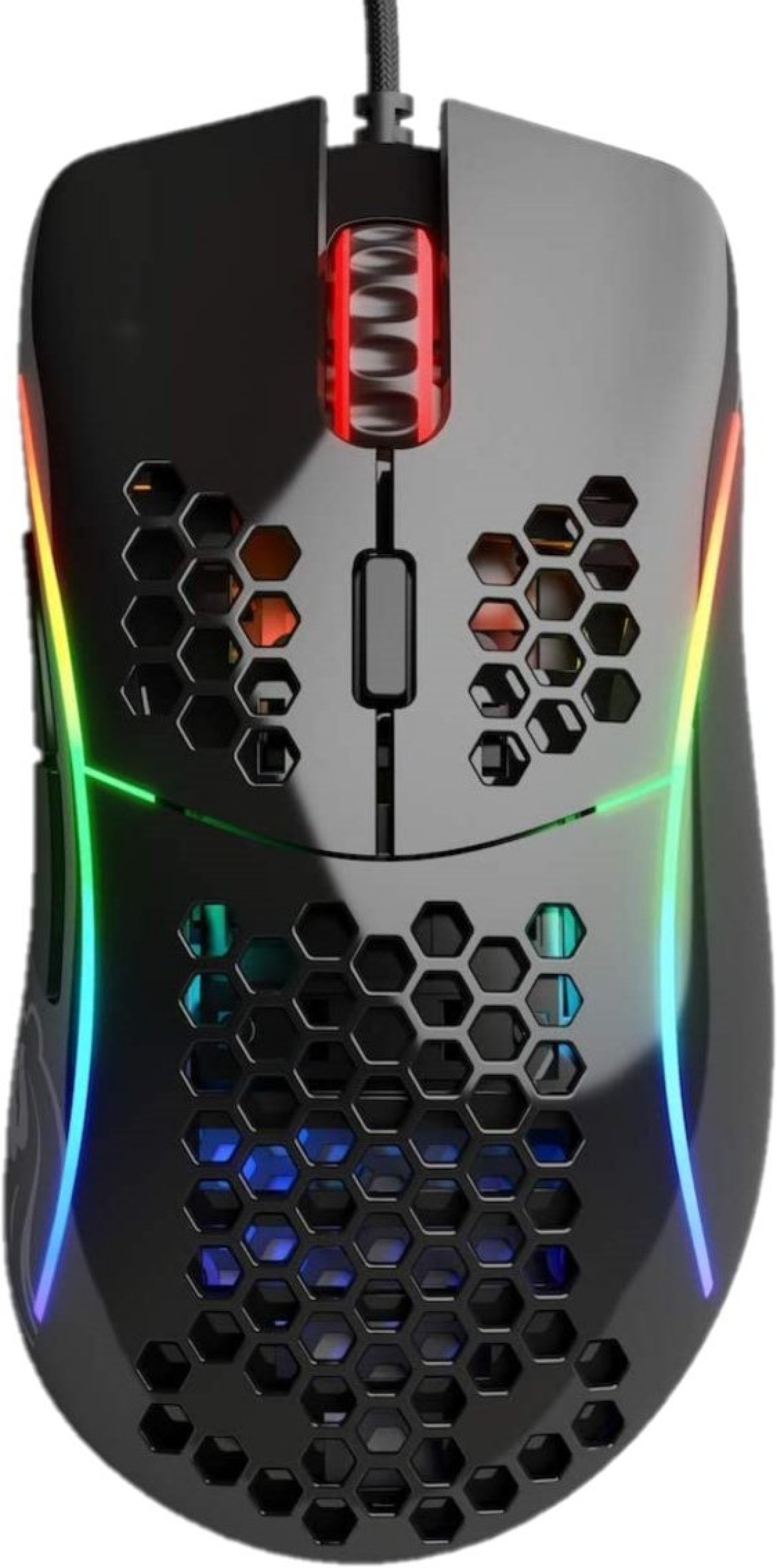 Мишка Glorious Model D, С кабел, 12000 dpi, PixArt 3360, RGB, 4 DPI, OMRON суичове, Черенна ниска цена с бърза доставка - BestPC.BG