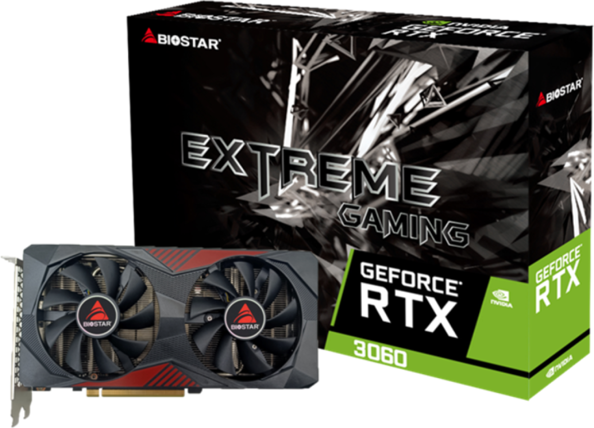 Видеокарта BIOSTAR GeForce RTX 3060 OC, 12GB GDDR6, PCI Express 4.0, 1x HDMI, 3x DisplayPortна ниска цена с бърза доставка - BestPC.BG
