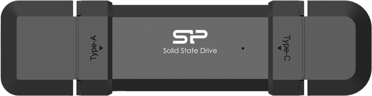 SSD външен ilicon Power DS72, 250GB, USB-A, USB-C 3.2, 600 MB/s, Черенна ниска цена с бърза доставка - BestPC.BG