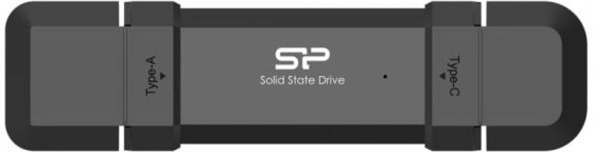 SSD външен Silicon Power DS72, 500GB, USB-A, USB-C 3.2, 1050 MB/s, Черенна ниска цена с бърза доставка - BestPC.BG