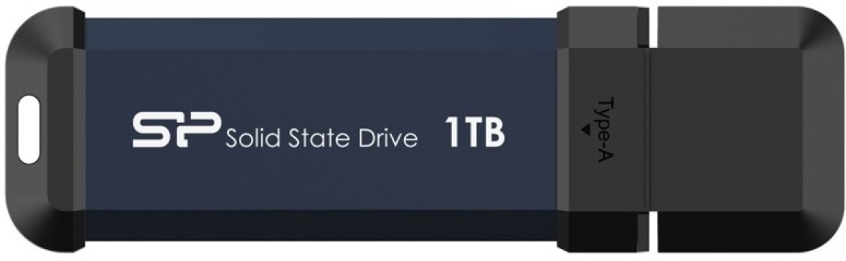 SSD външен Silicon Power MS60, 250 GB, USB 3.2, 600 MB/s, NAND Flash, Синна ниска цена с бърза доставка - BestPC.BG