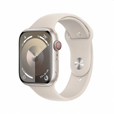 Смарт часовник Apple Watch Series 9 GPS 45mm Starlight Aluminium Case with Starlight Sport Band - M-Lна ниска цена с бърза доставка - BestPC.BG