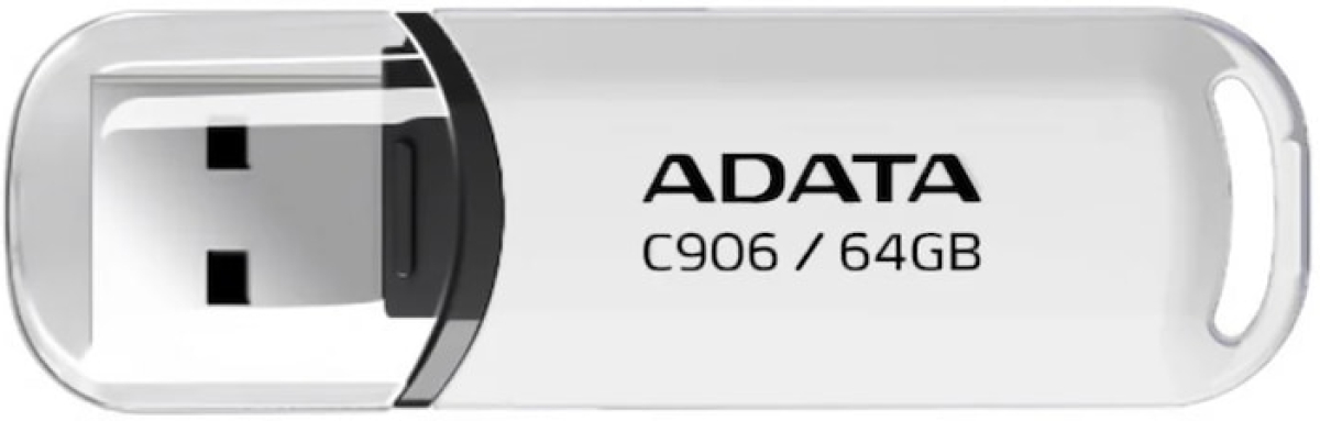 ADATA C906 64GB USB 2.0 Whiteна ниска цена с бърза доставка - BestPC.BG