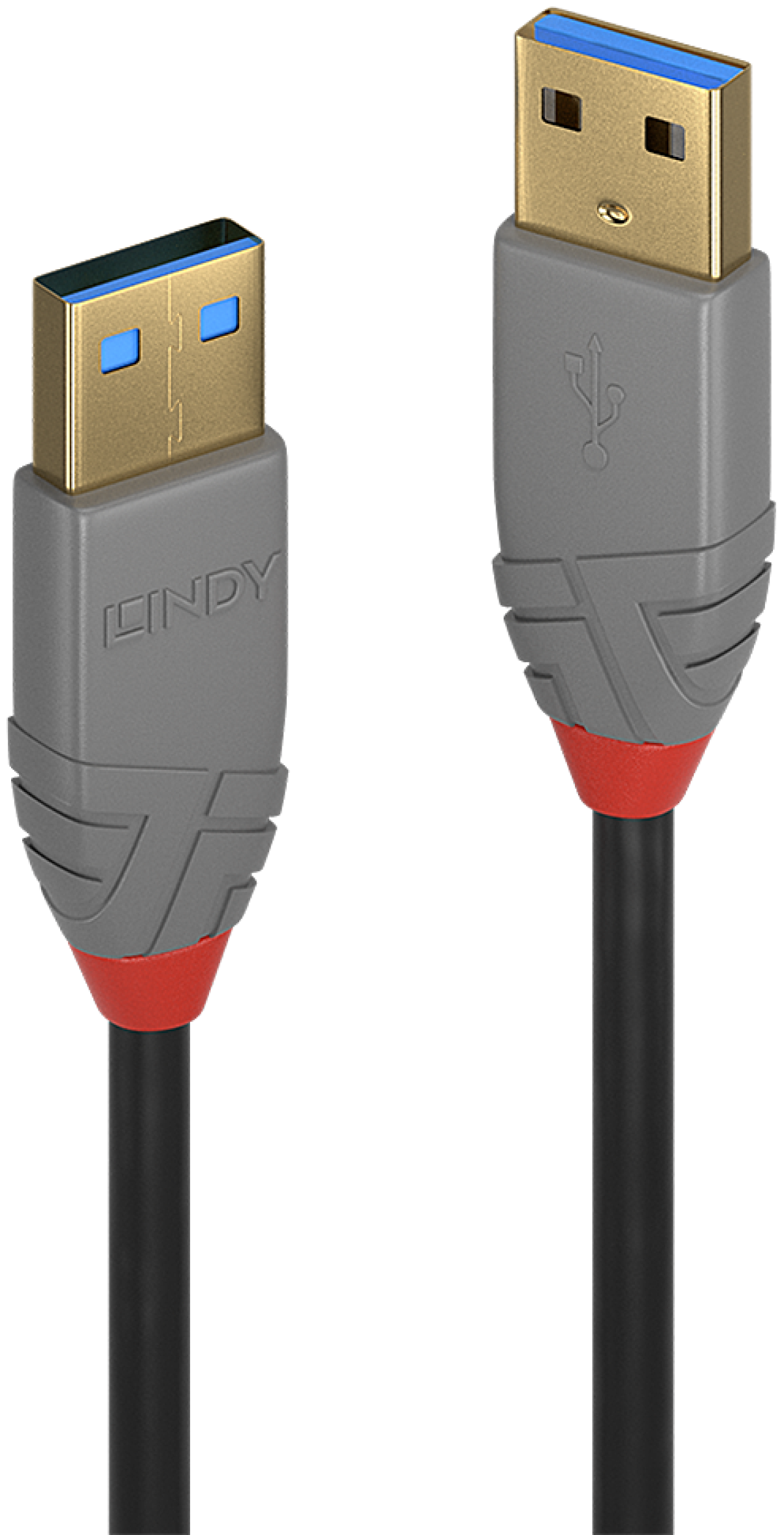 LINDY LNY-36751 :: Кабел USB 3.2, Type A-A, M-M, Anthra Line, черен, 1.0 мна ниска цена с бърза доставка - BestPC.BG