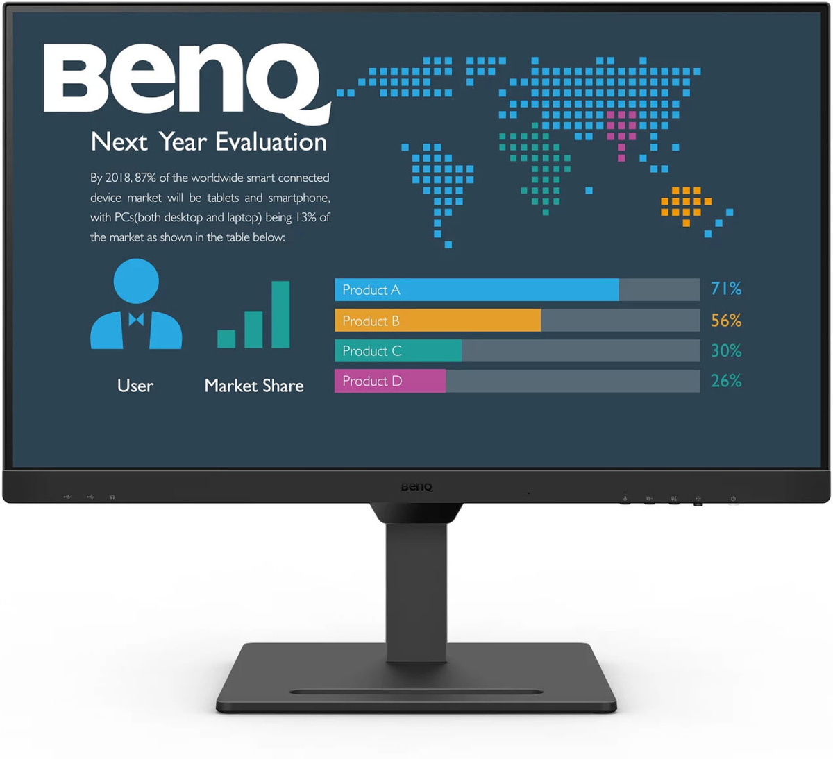 Монитор BenQ BL2790QT 27" 2560x1440 IPS, 350 nits, 75Hz, 5 ms, HDMI, DP, USB, VESAна ниска цена с бърза доставка - BestPC.BG