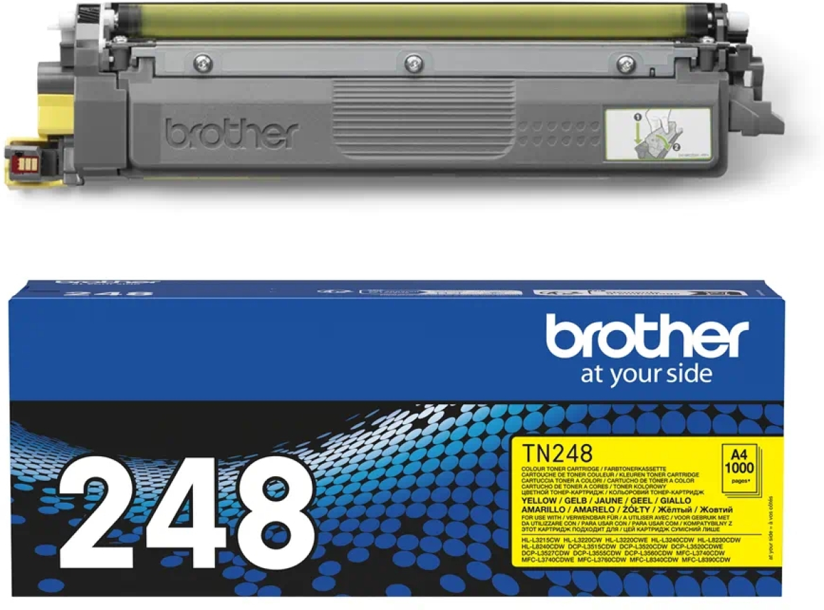 Тонер за лазерен принтер Brother TN-248Y Toner Cartridgeна ниска цена с бърза доставка - BestPC.BG