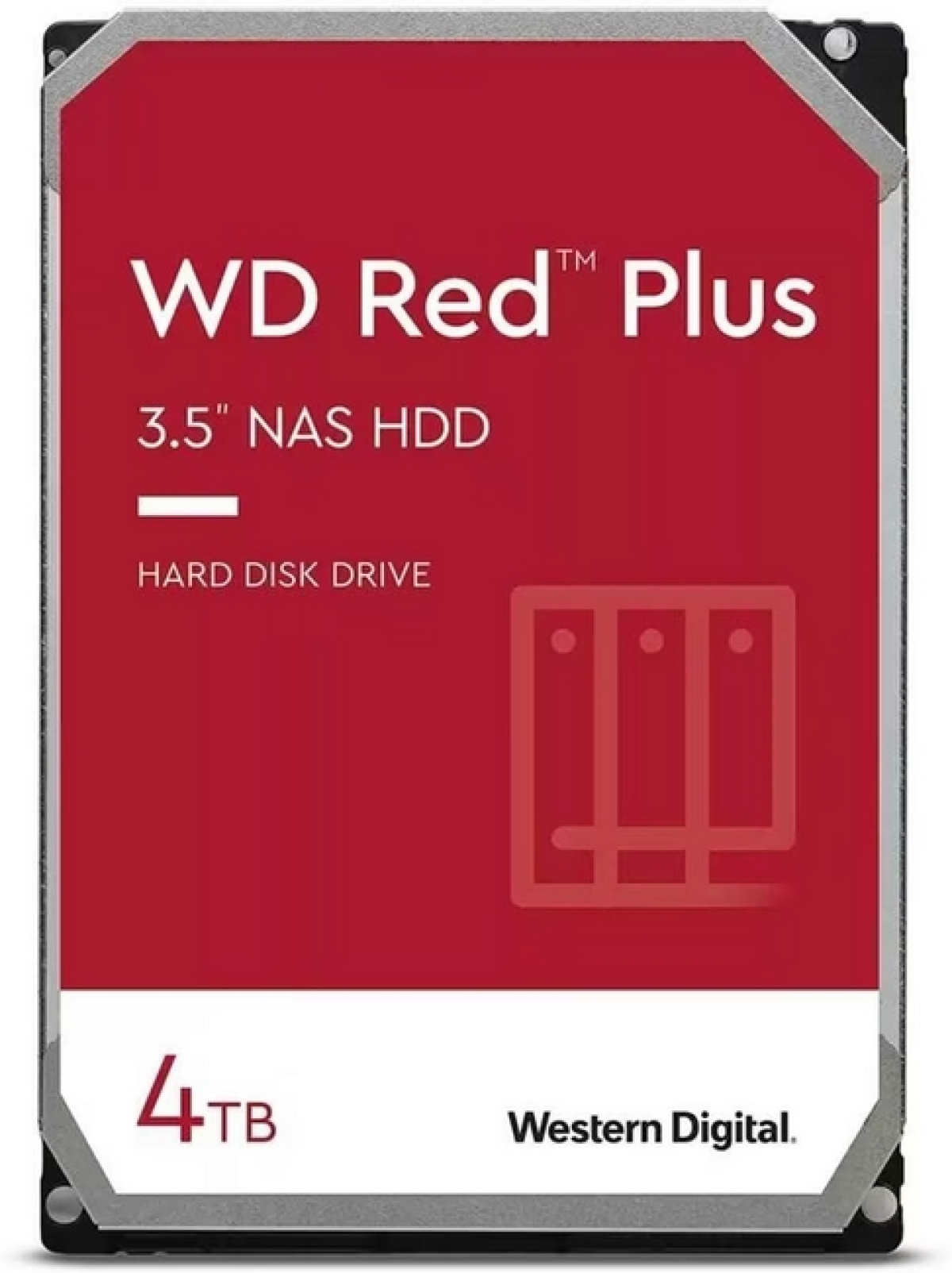 HDD NAS Western Digital Red 4TB Plus ( 3.5", 512MB, 5400 RPM, SATA 6Gb-s )на ниска цена с бърза доставка - BestPC.BG