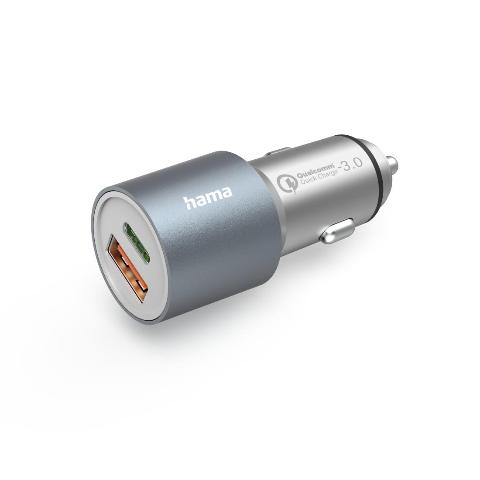 Принадлежност за смартфон HAMA Бързо зарядно за кола, 1x USB-C PD, 1x USB-A QC, 38 W, 201639на ниска цена с бърза доставка - BestPC.BG