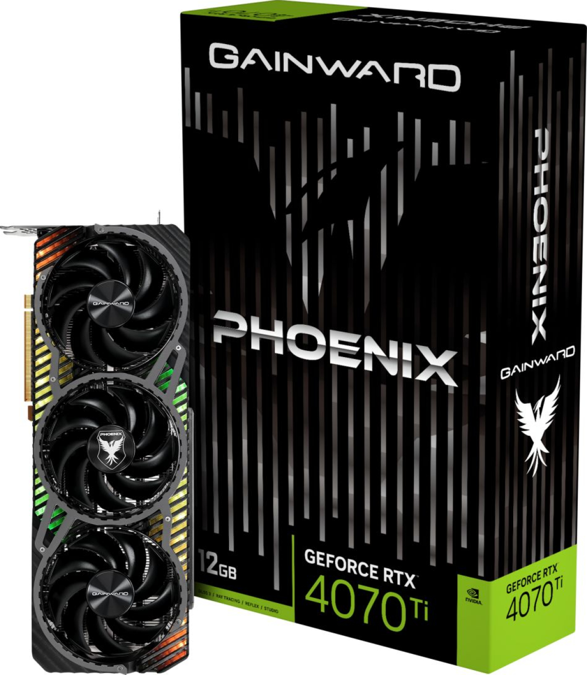 Видеокарта Gainward GeForce RTX 4070Ti Phoenix, 12GB GDDR6X, 192 bit, 3x DP 1.4a, 1x HDMI 2.1aна ниска цена с бърза доставка - BestPC.BG