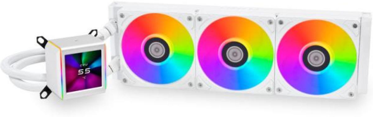 Охладител за процесор Lian Li GALAHAD II LCD 360 ARGB - Whiteна ниска цена с бърза доставка - BestPC.BG