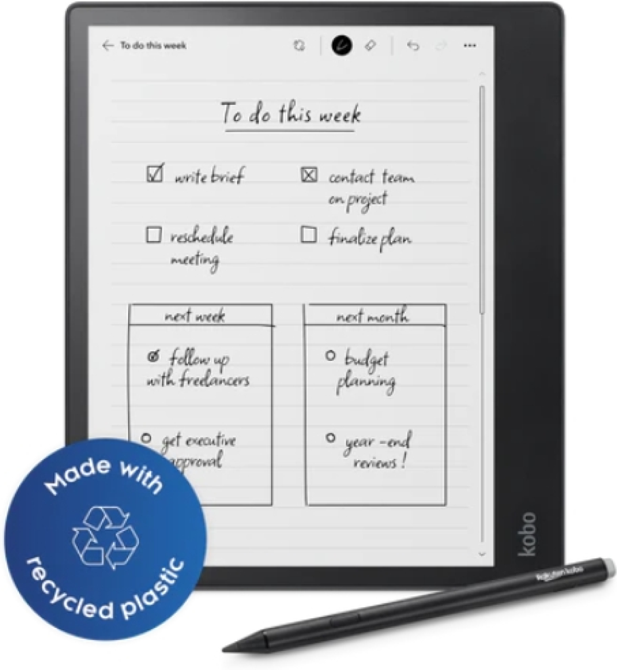 Картов четец Kobo Elipsa 2E, 10.3" 1404 x 1872, 32GB RAM, CPU 2.0 GHz, USB-C, Includes Kobo Stylusна ниска цена с бърза доставка - BestPC.BG