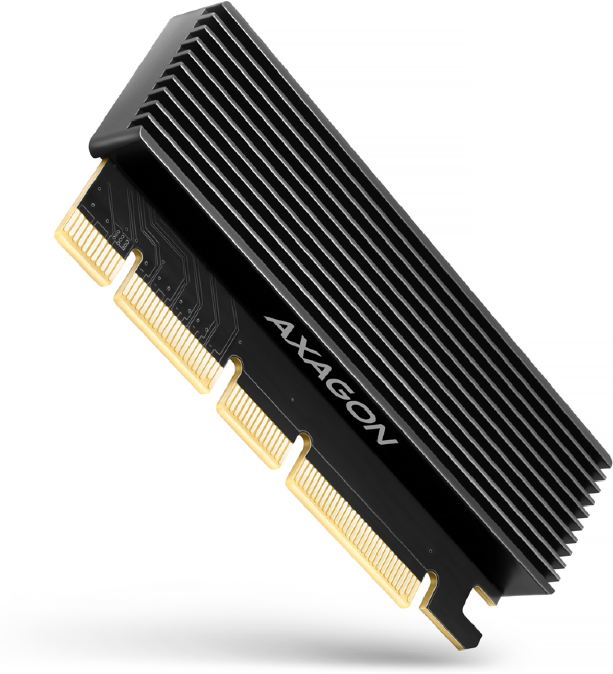 RAID Контролер Адаптер AXAGON PCI-E 3.0 16x - M.2 SSD NVMe, до 80mm SSD, low profile, heatsink PCEM2-XSна ниска цена с бърза доставка - BestPC.BG
