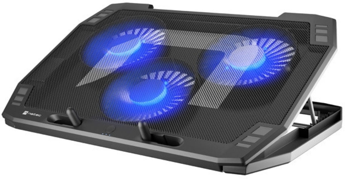 Поставка за лаптоп Natec Laptop Cooling Pad Oriole 15.6-17.3" 3 Fans, Led Light, 2 USBна ниска цена с бърза доставка - BestPC.BG