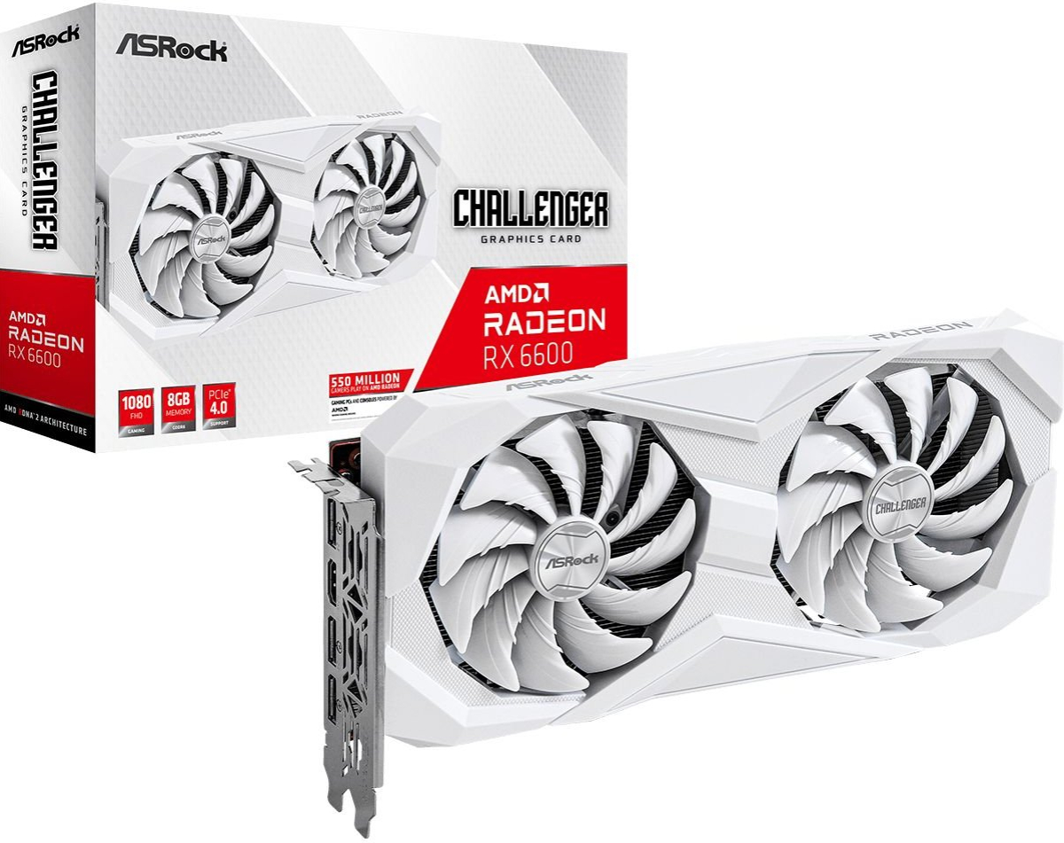 Видеокарта ASROCK Radeon RX 6600XT Challenger White 8GB GDDR6, 128 bit, 1xHDMI, 3xDPна ниска цена с бърза доставка - BestPC.BG
