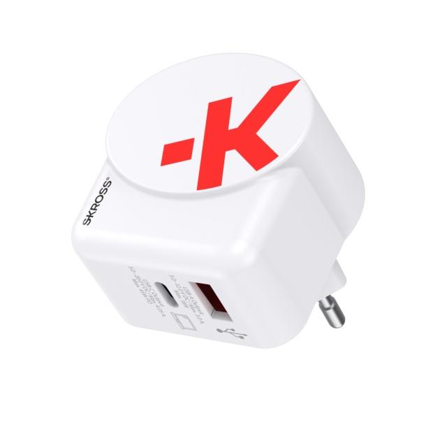Принадлежност за смартфон Адаптер-зарядно SKROSS Euro USB Charger AC45PD, USB-A, USB-Cна ниска цена с бърза доставка - BestPC.BG