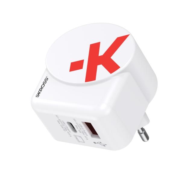 Принадлежност за смартфон Адаптер-зарядно SKROSS Euro USB Charger AC65PD, USB-A, USB-Cна ниска цена с бърза доставка - BestPC.BG