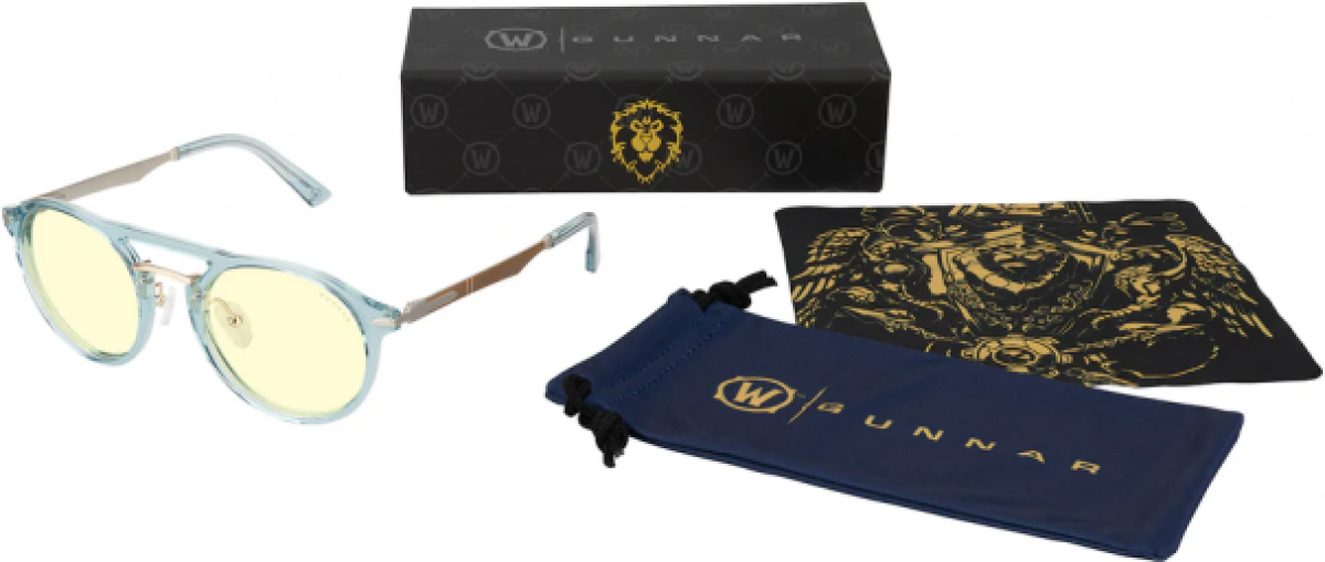 Очила Комплект GUNNAR x World of Warcraft Alliance Edition Blue Crystal - Amberна ниска цена с бърза доставка - BestPC.BG