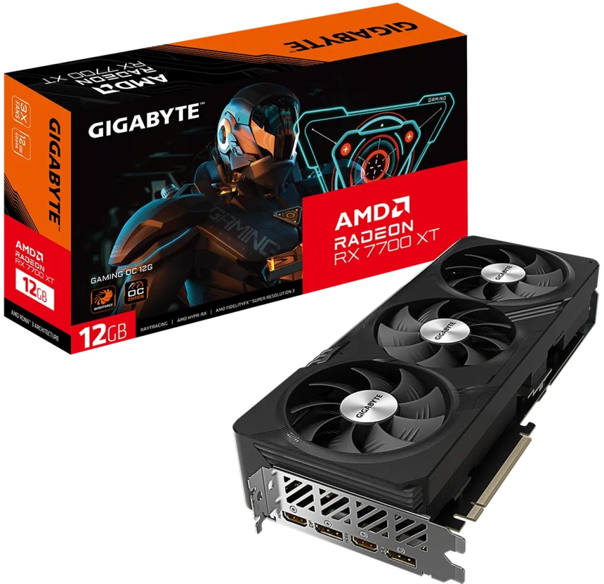Видеокарта Gigabyte AMD Radeon RX 7700XT Gaming OC, 12GB GDDR6, 2x HDMI 2.1, 2x DP 2.1на ниска цена с бърза доставка - BestPC.BG