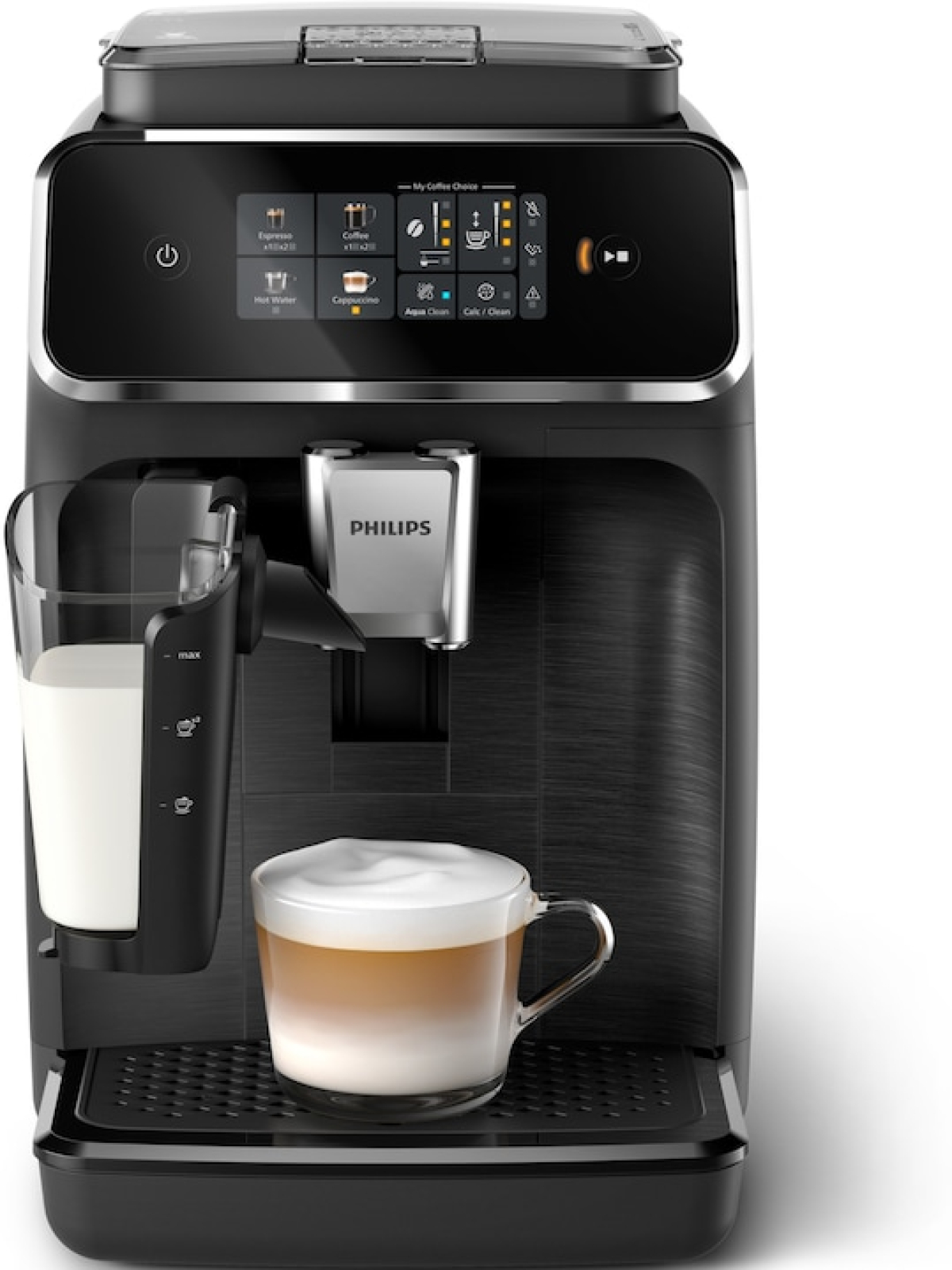 Кафемашина Kафемашина Philips EP2330/10, черен цвя, тъч дисплей, 4 напиткина ниска цена с бърза доставка - BestPC.BG