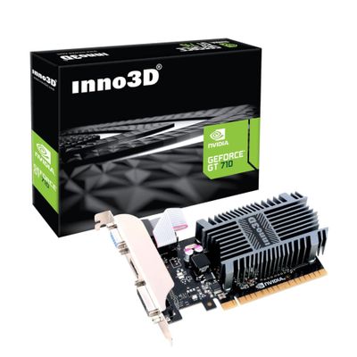 Видеокарта Inno3D GeForce GT 710 LP 2GB GDDR3 64bitна ниска цена с бърза доставка - BestPC.BG