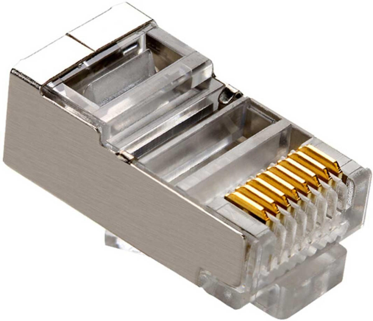 Конектор RJ45 кат. 5e, за кръгъл кабел, FTP, 8P8C, pass throughна ниска цена с бърза доставка - BestPC.BG