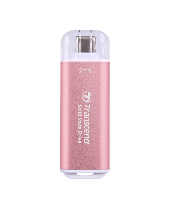 Transcend 2TB, USB External SSD, ESD300P, USB 10Gbps, Type C, Pinkна ниска цена с бърза доставка - BestPC.BG