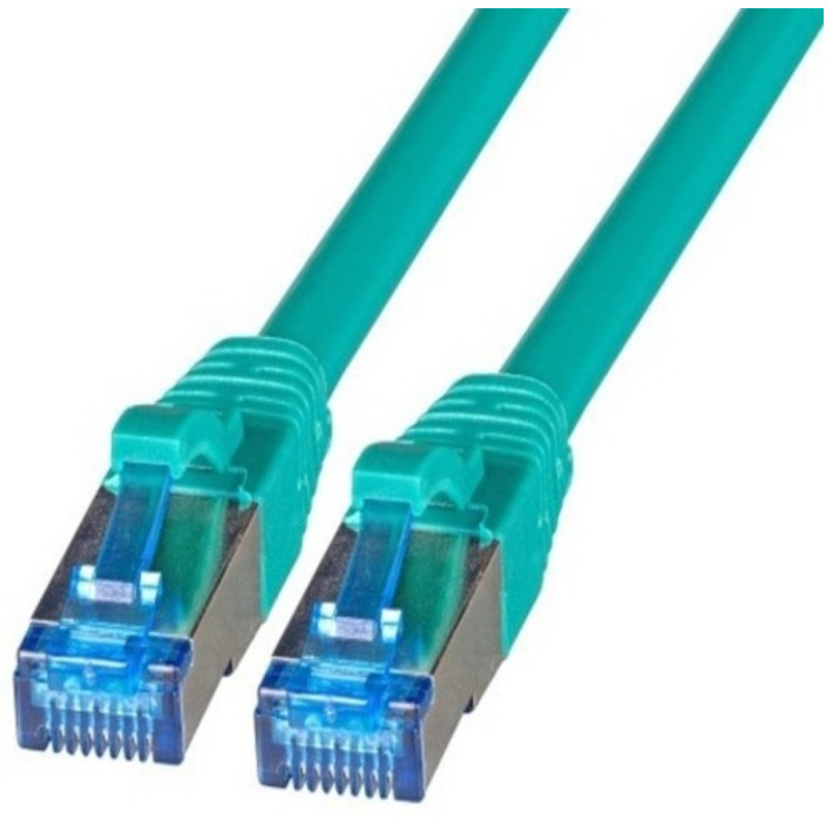 Пач кабел категория 6a, S-FTP 500MHz, 10G, зелен 2 метрана ниска цена с бърза доставка - BestPC.BG