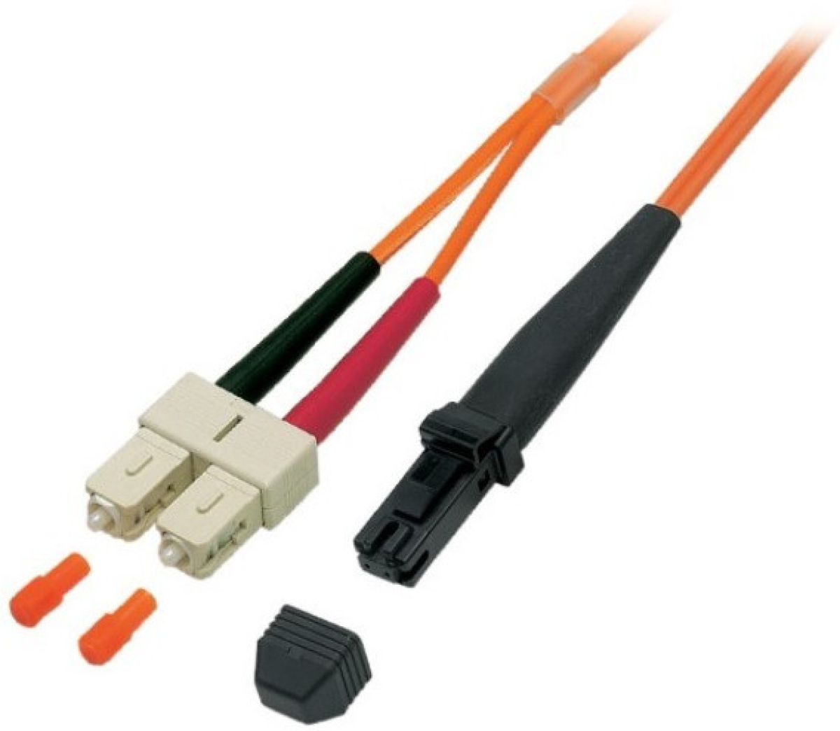 Дуплексна оптична корда, MTRJ към SC конектори, OM2, 50/125µ, LSZH, 3 метрана ниска цена с бърза доставка - BestPC.BG