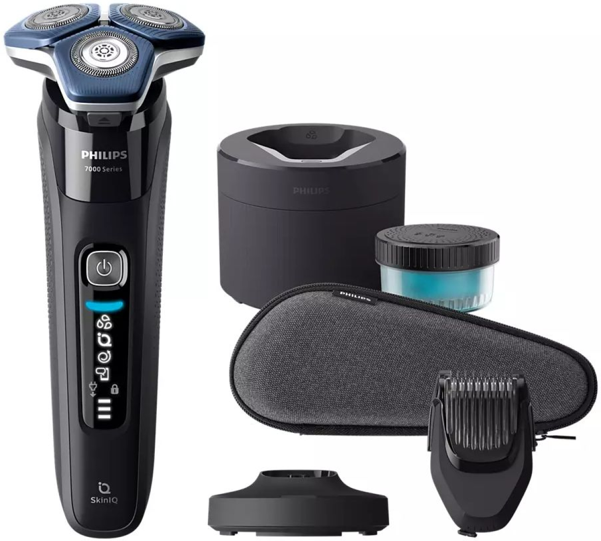 Тример PHILIPS Shaver series 7000 wet&dry SteelPrecision blades SkinIQна ниска цена с бърза доставка - BestPC.BG