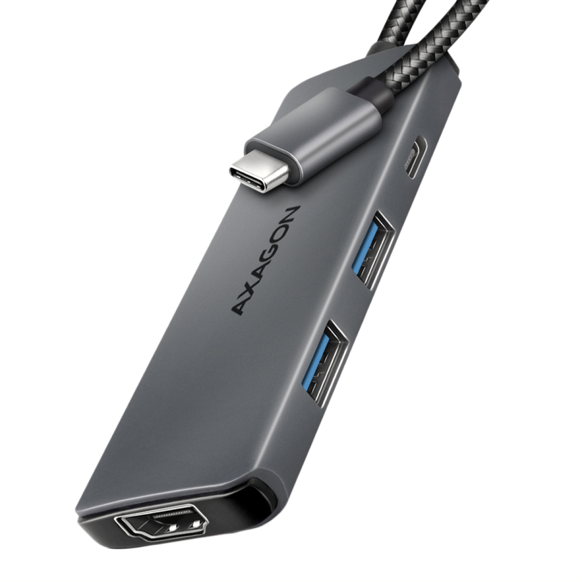 Докинг станция AXAGON HMC-5H8K, 1x USB 3.2 Type-C, HDMI 7680 × 4320, 2x USB 3.2, USB Type-C, 100Wна ниска цена с бърза доставка - BestPC.BG