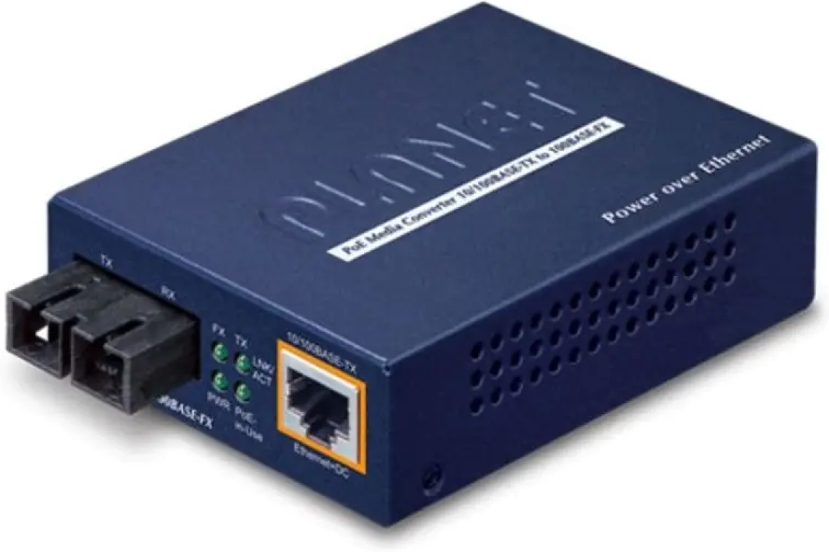 Медиа конвертор IEEE802.3af PoE 10-100TX - 100Base-FX, сингъл мод, 15 кмна ниска цена с бърза доставка - BestPC.BG