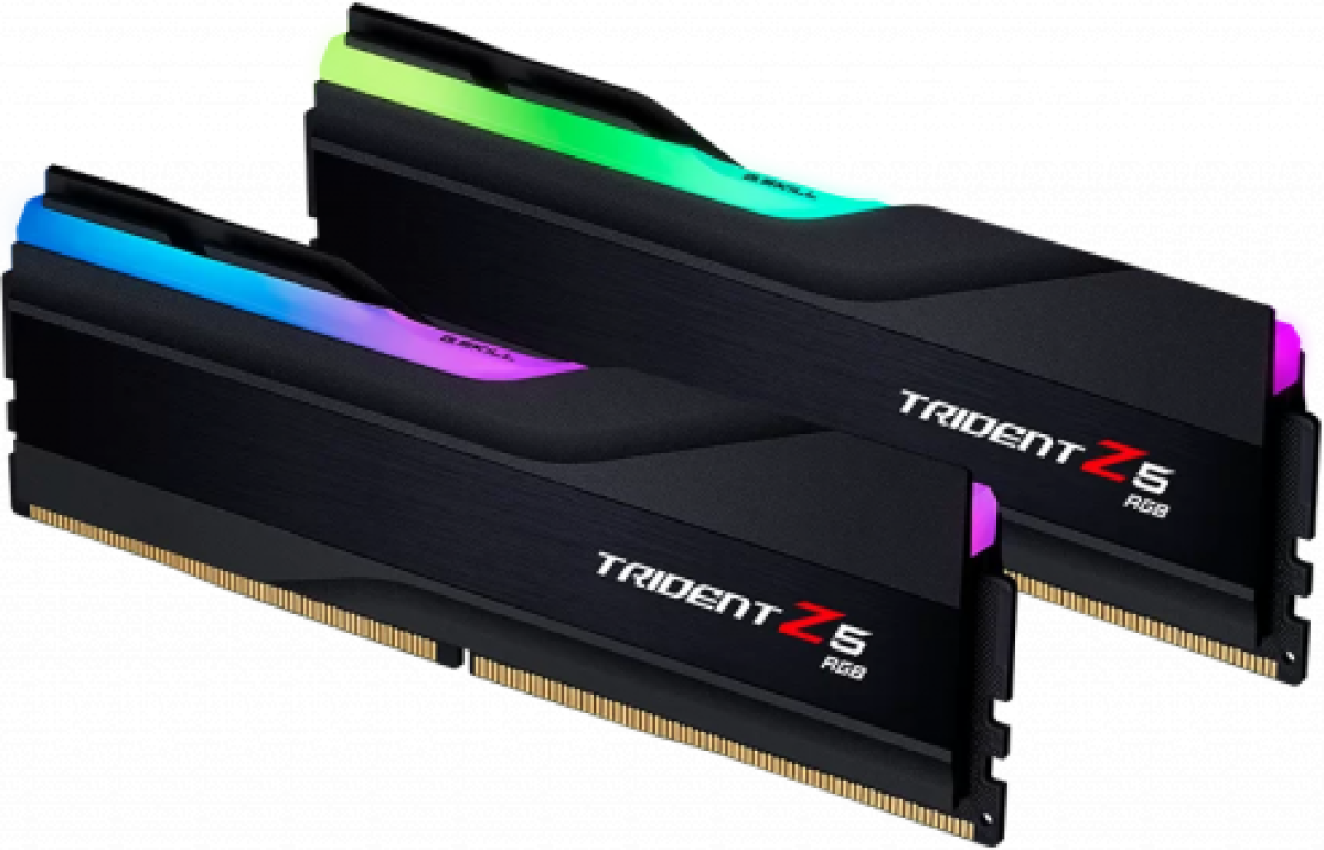 Памет G.SKILL Trident Z5 Black RGB 32GB (2x16GB) DDR5 7600MHz CL36на ниска цена с бърза доставка - BestPC.BG