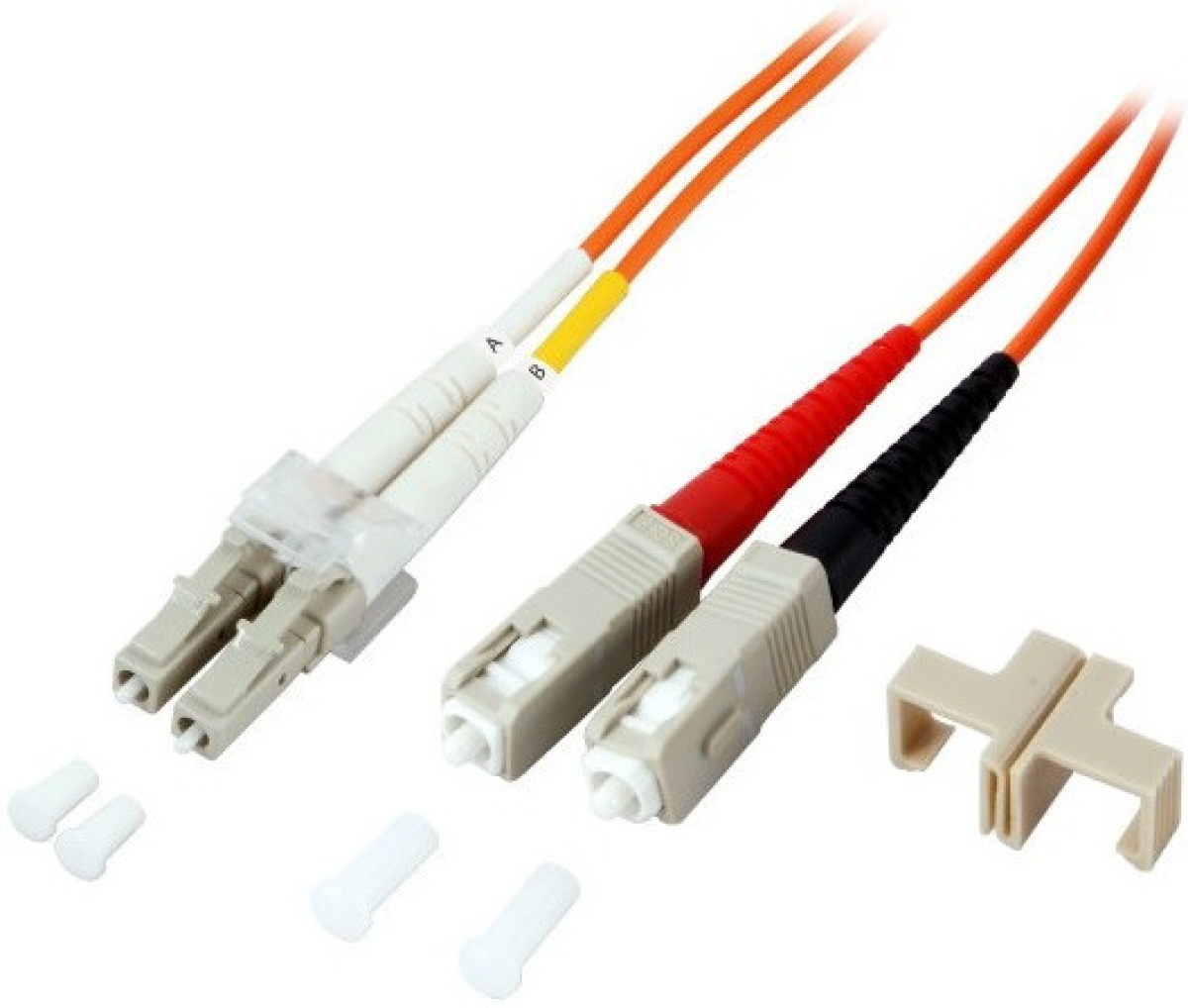 Оптична пач корда OM1 LC-SC дуплекс 3мм мултимод оптичен пач кабел — 1 метърна ниска цена с бърза доставка - BestPC.BG