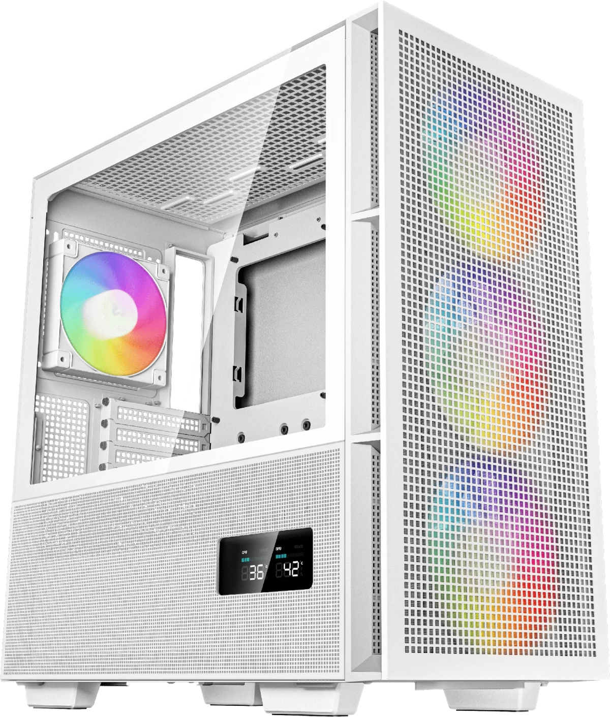 DeepCool кутия Case EATX - CH560 Digital White A-RGBна ниска цена с бърза доставка - BestPC.BG