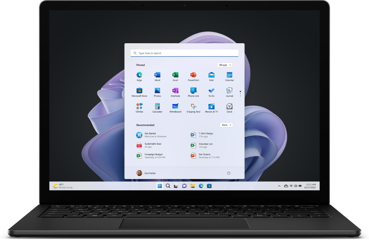 Лаптоп Microsoft Surface Laptop 5, Core i7-1265U, 16GB, 256GB SSD, Iris Xe Graphics, 13.5"на ниска цена с бърза доставка - BestPC.BG