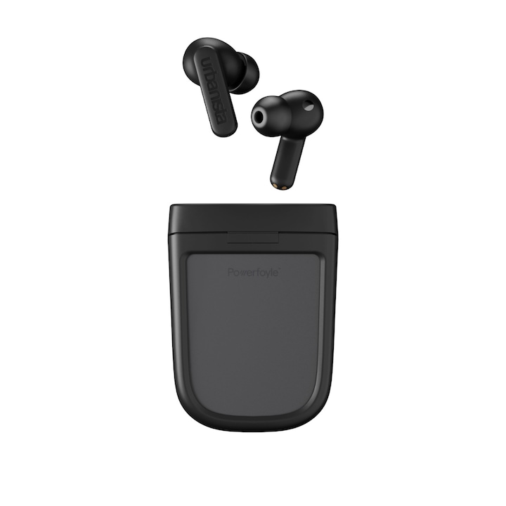 Слушалки URBANISTA PHOENIX earphones Solar charging, 8 hours, IPX4 black, Чернина ниска цена с бърза доставка - BestPC.BG