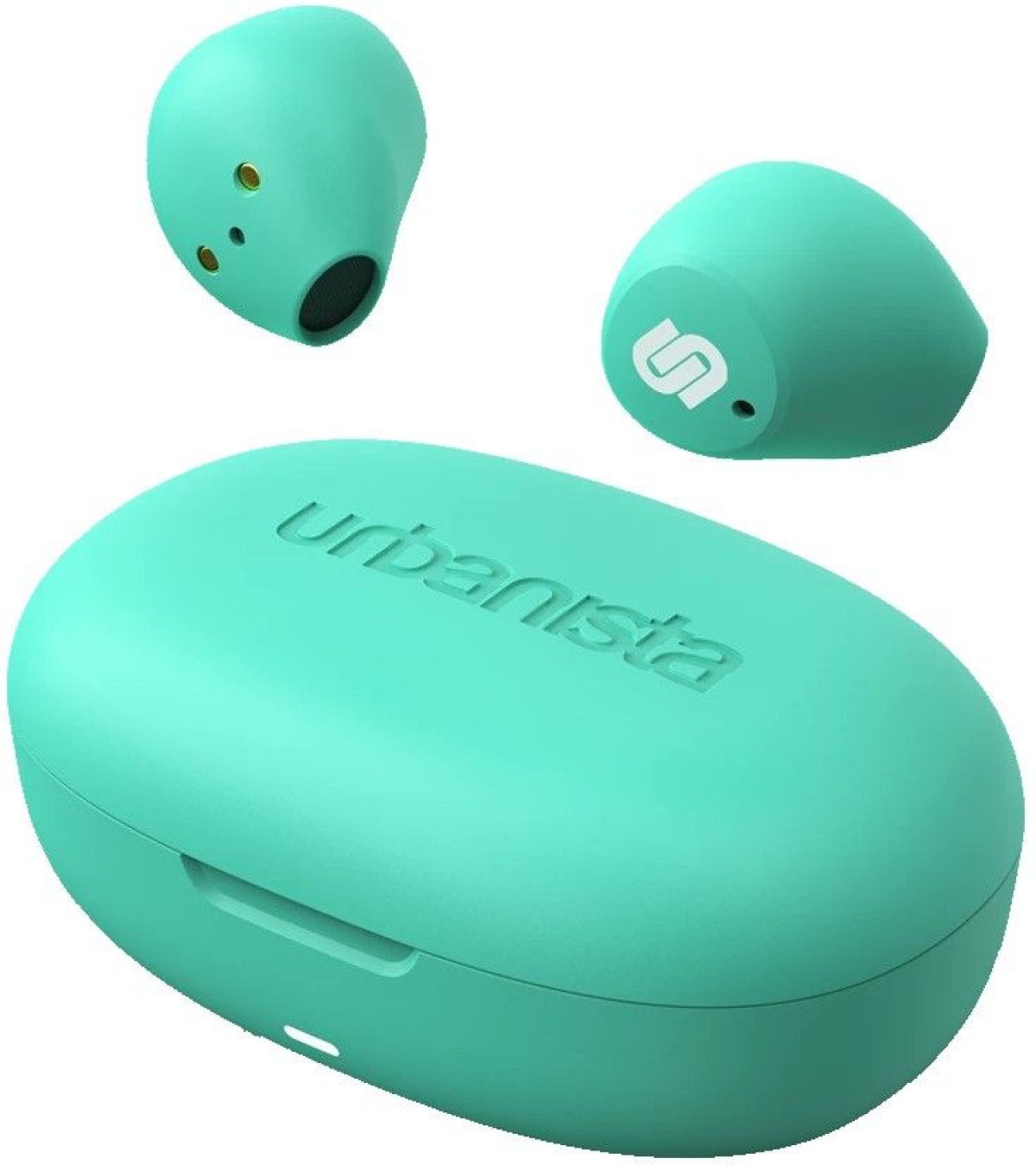 Слушалки URBANISTA LISBON Bluetooth earphones 27 hours total playtime Touch controls, зеленина ниска цена с бърза доставка - BestPC.BG