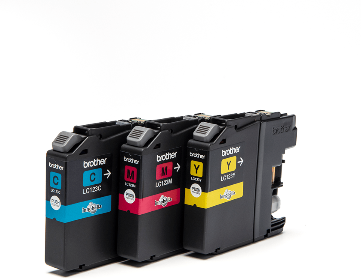 Касета с мастило BROTHER LC123RBWBP - 3 броя (циан, магента и жълта), Отпечатва 600 страници в съответствие с ISO/IEC 24711на ниска цена с бърза доставка - BestPC.BG