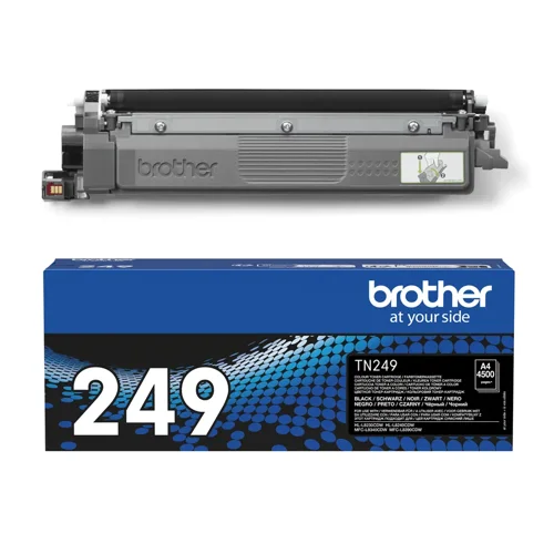 Тонер за лазерен принтер Brother TN-249BK, за Brother HL-L8230CDW/HL-L8240CDW, 4500 копия, черенна ниска цена с бърза доставка - BestPC.BG