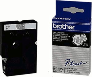 Касета за етикетен принтер BROTHER P-Touch TC-195 white on clear 9mmна ниска цена с бърза доставка - BestPC.BG