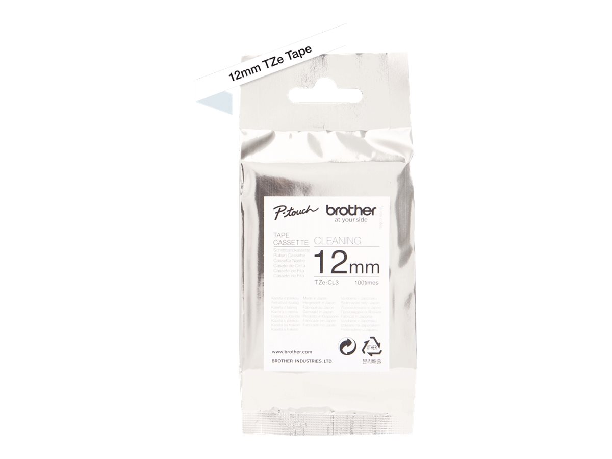 Касета за етикетен принтер BROTHER P-Touch TZE-CL3 Cleaning Tape 12mmна ниска цена с бърза доставка - BestPC.BG