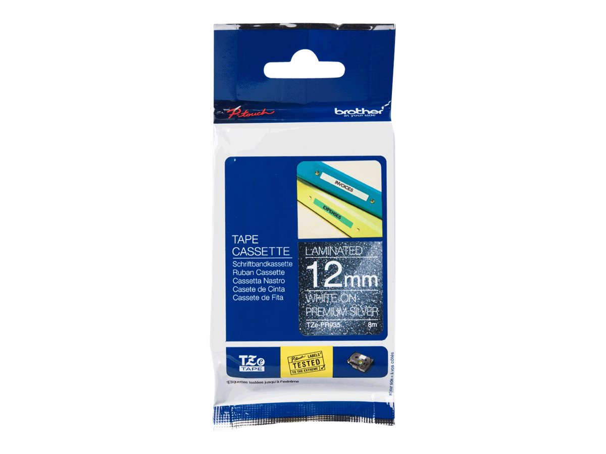 Касета за етикетен принтер BROTHER TZEPR935 Tape cassettes 6-12 mm bandwidth Premium silber Whiteна ниска цена с бърза доставка - BestPC.BG