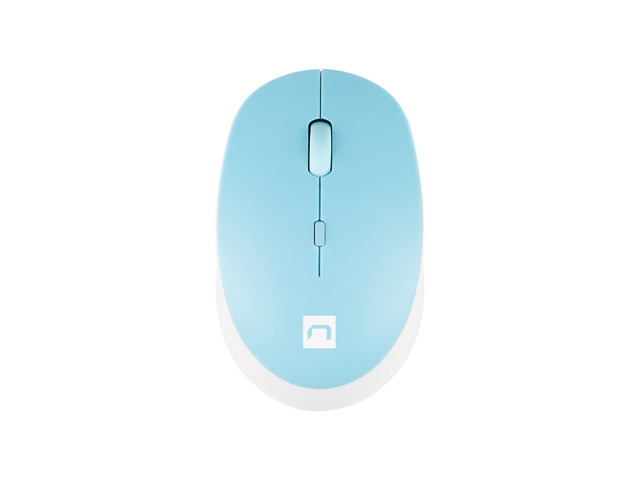 Мишка Natec Mouse Harrier 2, 1600 DPI Bluetooth 5.1 Бяла/Синяна ниска цена с бърза доставка - BestPC.BG
