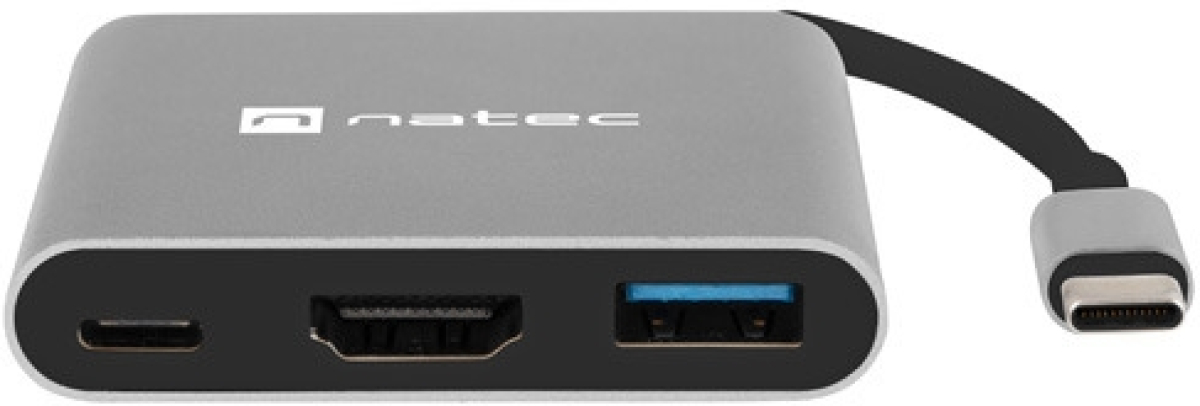 Докинг станция Natec USB-C Multiport Adapter 3 in 1 Fowler MINI USB 3.0, HDMI 4K, USB-C PDна ниска цена с бърза доставка - BestPC.BG